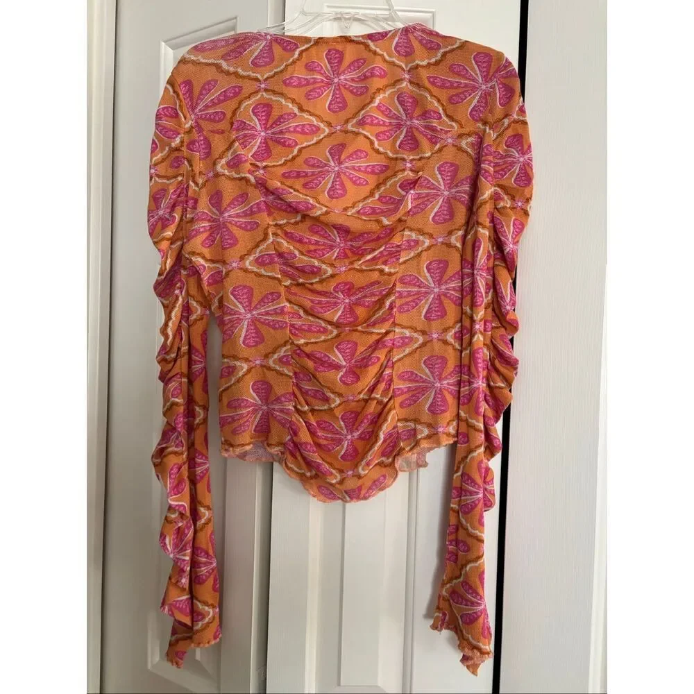 Free People Rusched Top
